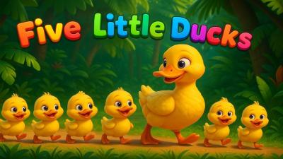 Five Little Ducks  Preschool Songs  Counting  Nursery Rhymes