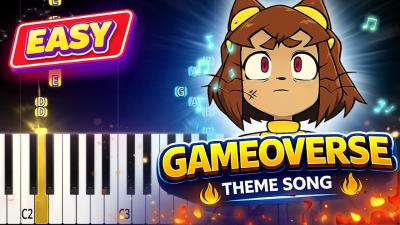 GAMEOVERSE Theme Song  Easy Piano Tutorial