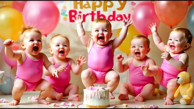 Happy Birthday Song for Kids Baby Dance Party 2025  Neela Tota  Cute Baby Dance Party