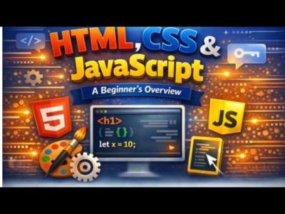 HTML CSS  JavaScriptA Beginners Overview webdevelopment webdesign computerscience livestream