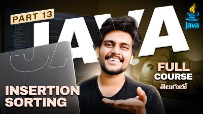 Java For Beginners in Telugu PART 13  Code with Swaroop  Zero to Hero  Insertion Sorting