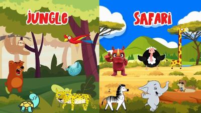Jungle  Safari Animal Sounds Song N6T3  Animal Sounds Song  Kids TV Education