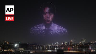 LIVE Drone show in Seoul ahead of BTS concert at Gwanghwamun Square