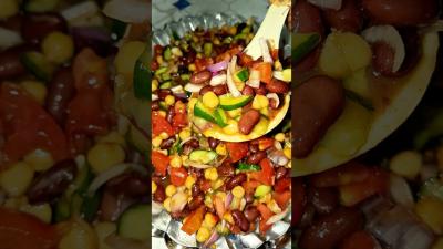 Lobia Salad Recipe shorts ytshorts youtubeshorts trendingshorts