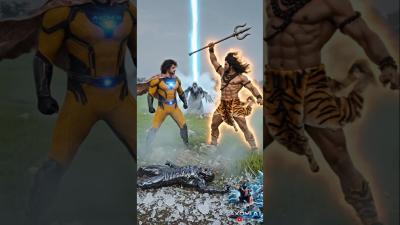  Mahakal  Axomi AI Superhero vs Ghost  Epic Battle Scene aivideo cinematicai youtubeshorts