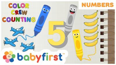 New Episode  Toddler Learning Video  Color Crew  Counting with Fruits  Balloons  BabyFirst