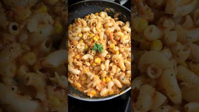 One Pot Corn Pasta Recipe ytshorts shorts pastarecipe viralviralvideo