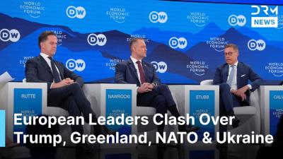 PANEL DISCUSSION Finlands Stubb NATOs Rutte EU Leaders Clash Over Trump Greenland NATO  AC1G