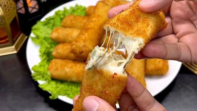 Ramzan Special Afghani Chicken Rolls Recipe  Creamy And Cheesy Chicken Rolls For Iftar 