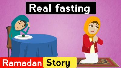 Real fasting Ramadan story  English story  Animated stories  Islamic story  English life story