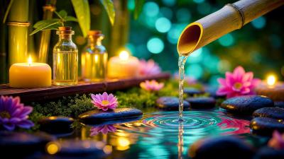 Relaxing Music  Soothing Water Sounds Relieve Stress  Anxiety Mind Body Deep Sleep 