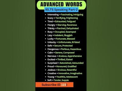 Stop Using Basic English 40 Advanced Words for IELTS Band 9 ieltsprepration ieltsvocabulary