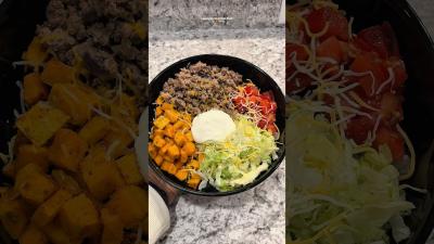 Sweet potato protein bowl cooking healthyrecipes dinner ideasquickmeals r
