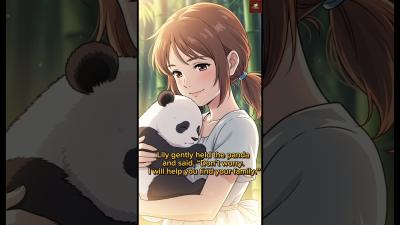 The Kind Girl Who Saved a Lost Baby Panda  Heartwarming Short Story shorts childrenstories