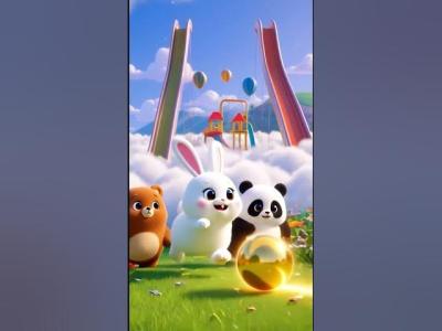 The Magical Round Friends Adventure  Cute 3D Cartoon Story