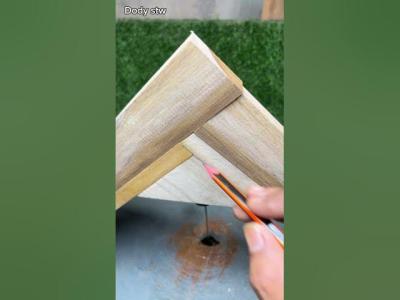 Tricks to connect wooden corners woodworking woodscraft tipsntricks diy tutorial tshortvideo