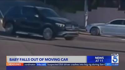 Video shows 19monthold child fly out of car in Southern California mother arrested