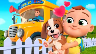 Wheels on the Bus Bingo Dog  Lalafun Nursery Rhymes