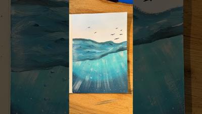 Whispers Beneath the Waves art painting ocean waves seascape artist artwork painting