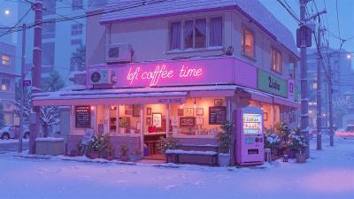 Winter Night Coffee  Cozy Lofi for a Quiet Day Lofi Hiphop  Japanese Lofi for Study  Work.