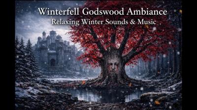 Winterfell Godswood Ambience   Snowfall  Relaxing Medieval Music gameofthrones relaxation
