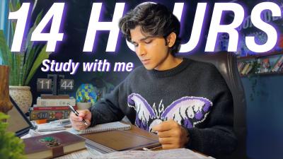 14 HOURS LIVE Study With Me  Cozy Ambience   9010 Pomodoro  Deep Work Mode 