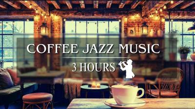 3 Hours Relaxing Jazz Cozy Coffee Shop Ambience  Work Study Chill