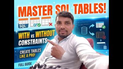6. Creating the Table by using the with and without Constraints in SQL  Primary Key  Not Null