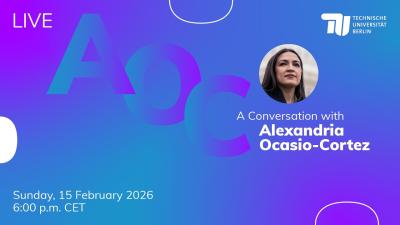 A Conversation with Alexandria OcasioCortez at TU Berlin