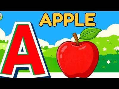 abcdABCDE a for apple  ABCD song for children  abc song  phonics song  Divu learning kids