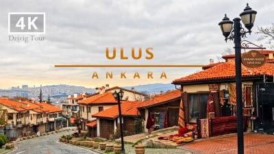 AnkaraUlus  4K Ultra HD City Driving Tour Turkey