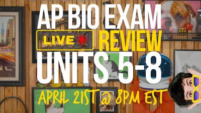 AP Bio Exam Final Review  Units 58 RecAP