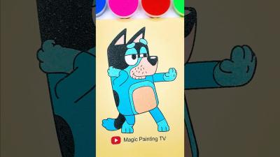 Bandit Heeler trending cartoon bluey banditheeler forkids kidsart satisfying