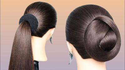 Beautiful Updo Hairstyle Tutorial _ Simple Hairstyle For Wedding For Long Hair F Girls hairstyle