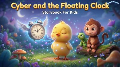 Bedtime Story for Kids  Cyber and the Floating Clock  Read Aloud Calming Story  Phoeniz  Modo