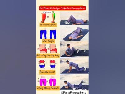 Best home workout for postpartum recovery mums postpartumrecovery yoga exercise yogaforwomen