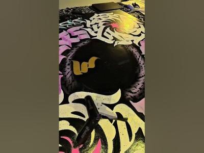 BURNZY ART Creating a CALLIGRAFFITI calligram using molowtow paint   