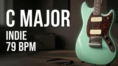 C Major Indie Guitar Backing Track  79 BPM