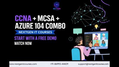 CCNA  MCSA  Azure 104 Combo Course  Free Demo  Networking  Cloud Training  NextGen IT Courses