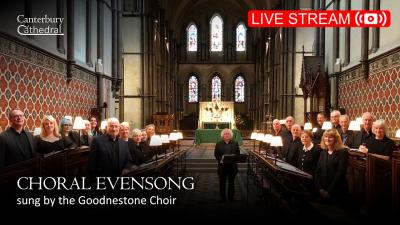 Choral Evensong with visiting choir  Wednesday 8 April 2026  Canterbury Cathedral