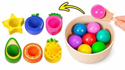 Colors  Fruits for Kids  Sorting Game for Toddlers 