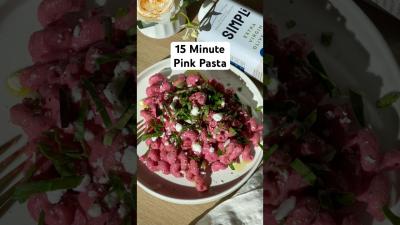Creamy Pink Sauce Pasta in just 15 Minutes pasta pinkpasta beets feta quickrecipe dinner