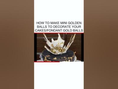 DIY Mini Golden Balls for Cake Decorating Tutorial FondantArt CakeDecorating