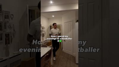 Evening routine  gameday football football footballer motivation arsenal fitness vlog
