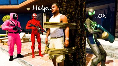 Franklin Kidnapped SpiderMan Storms His House With Flare Gun  GTA 5