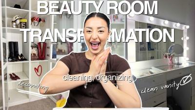 GIRLY BEAUTY ROOM MAKEOVER  DECORATING ORGANIZING CLEANING CHEMICAL GUYS REVIEW