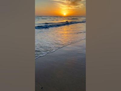 Golden Sunrise Over Punta Cana  Relaxing Ocean Waves