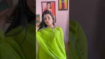 Green dress minivlog shortvideo teluguvlogs food vlog makeup outfit outfitideas