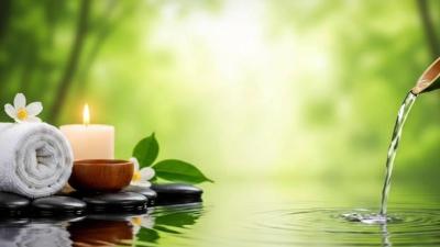 Healing the Mind Bamboo Water Sounds with Relaxing Music for Inner Peace
