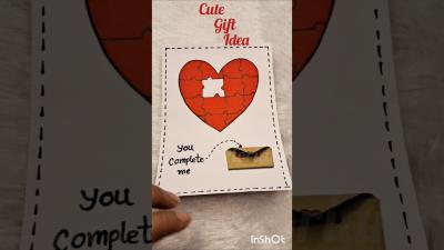 Heart Puzzle Card on this Valentines DaySURPRISE your LOVE Valentines Craft